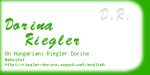 dorina riegler business card